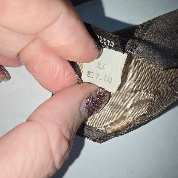 VINTAGE Carter Holmes Polyester/Silk Taupe Colored Neck Tie NEW - Picture 7 of 7